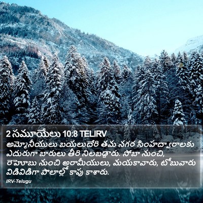 2 సమూయేలు 10:8 TELIRV Bible Verse Image