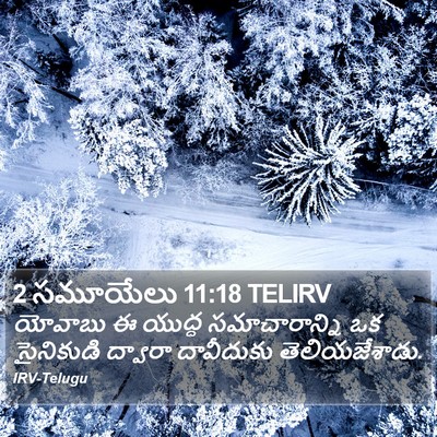 2 సమూయేలు 11:18 TELIRV Bible Verse Image