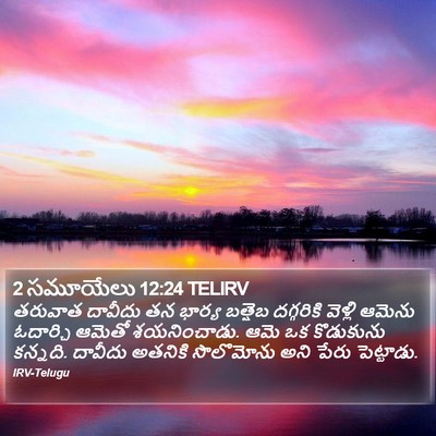 2 సమూయేలు 12:24 TELIRV Bible Verse Image