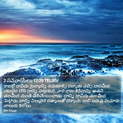 2 సమూయేలు 12:29 TELIRV Bible Verse Image