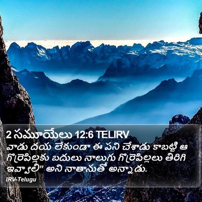 2 సమూయేలు 12:6 TELIRV Bible Verse Image