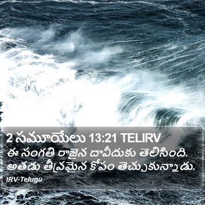 2 సమూయేలు 13:21 TELIRV Bible Verse Image