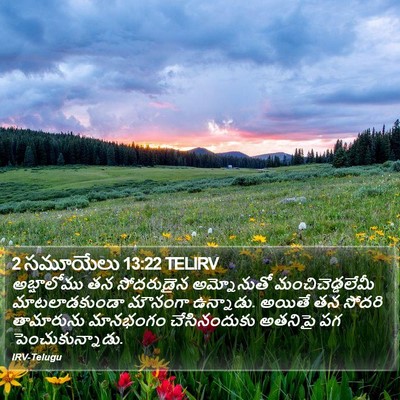 2 సమూయేలు 13:22 TELIRV Bible Verse Image