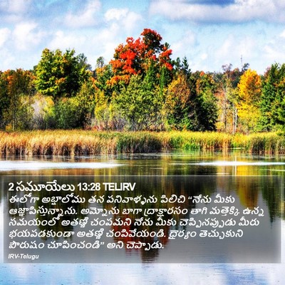 2 సమూయేలు 13:28 TELIRV Bible Verse Image