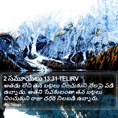 2 సమూయేలు 13:31 TELIRV Bible Verse Image