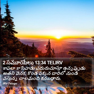 2 సమూయేలు 13:34 TELIRV Bible Verse Image