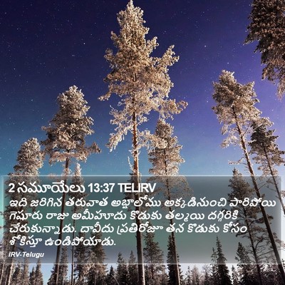 2 సమూయేలు 13:37 TELIRV Bible Verse Image