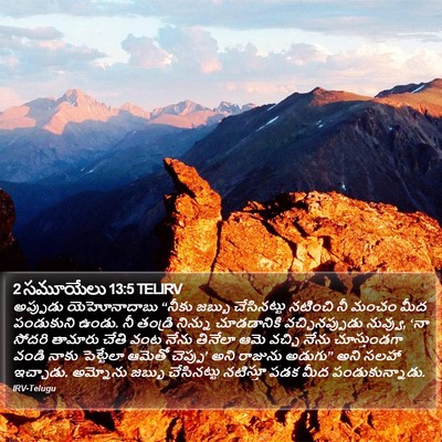 2 సమూయేలు 13:5 TELIRV Bible Verse Image