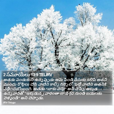 2 సమూయేలు 13:9 TELIRV Bible Verse Image