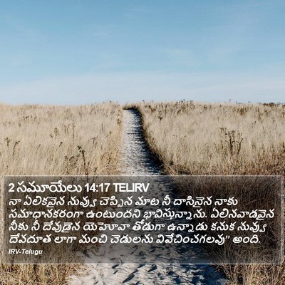 2 సమూయేలు 14:17 TELIRV Bible Verse Image