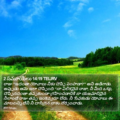 2 సమూయేలు 14:19 TELIRV Bible Verse Image