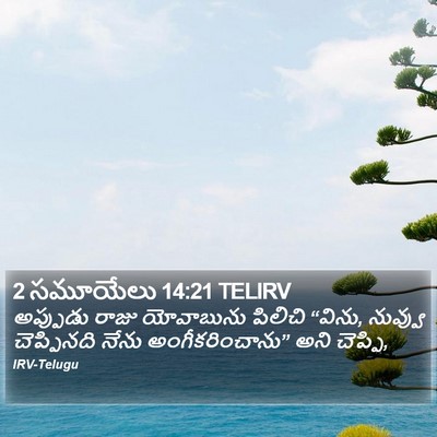 2 సమూయేలు 14:21 TELIRV Bible Verse Image