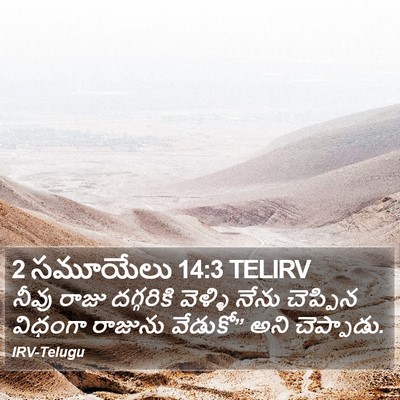 2 సమూయేలు 14:3 TELIRV Bible Verse Image