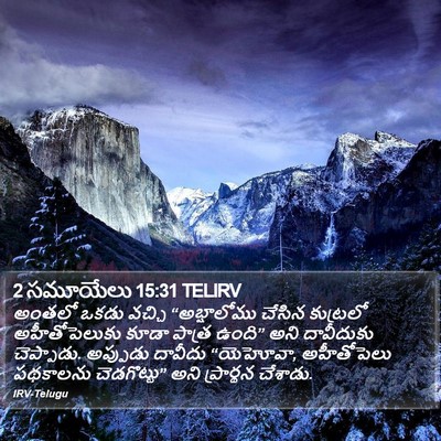 2 సమూయేలు 15:31 TELIRV Bible Verse Image
