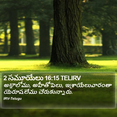 2 సమూయేలు 16:15 TELIRV Bible Verse Image