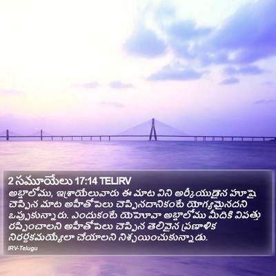 2 సమూయేలు 17:14 TELIRV Bible Verse Image