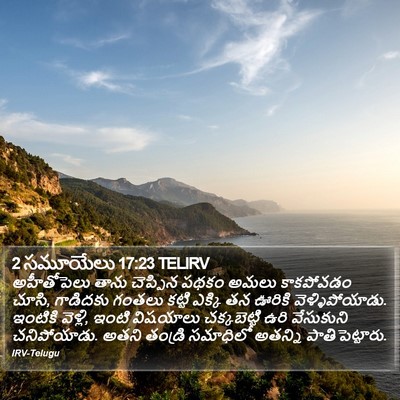 2 సమూయేలు 17:23 TELIRV Bible Verse Image