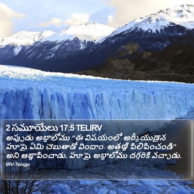 2 సమూయేలు 17:5 TELIRV Bible Verse Image