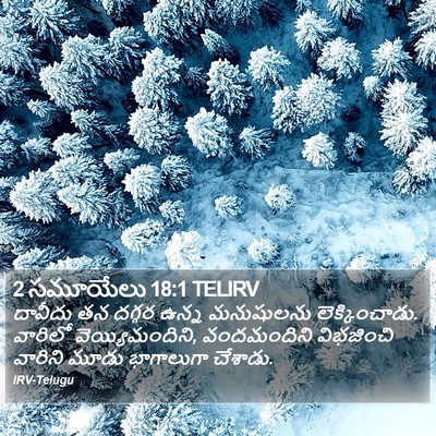 2 సమూయేలు 18:1 TELIRV Bible Verse Image
