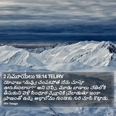 2 సమూయేలు 18:14 TELIRV Bible Verse Image