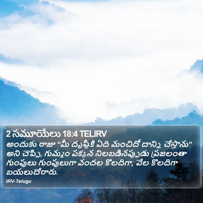 2 సమూయేలు 18:4 TELIRV Bible Verse Image