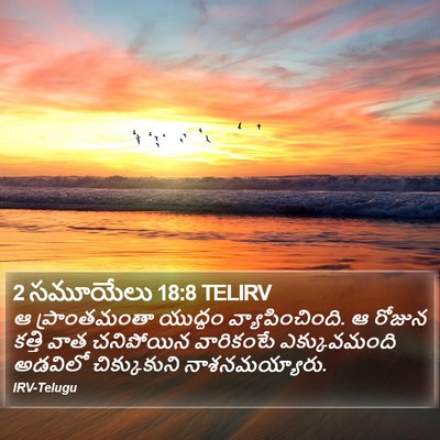 2 సమూయేలు 18:8 TELIRV Bible Verse Image