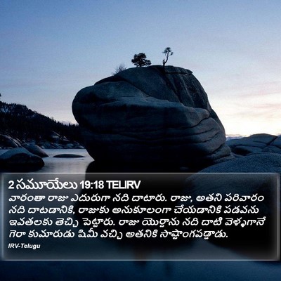 2 సమూయేలు 19:18 TELIRV Bible Verse Image