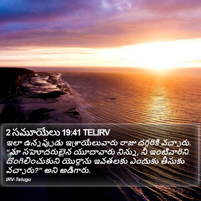 2 సమూయేలు 19:41 TELIRV Bible Verse Image