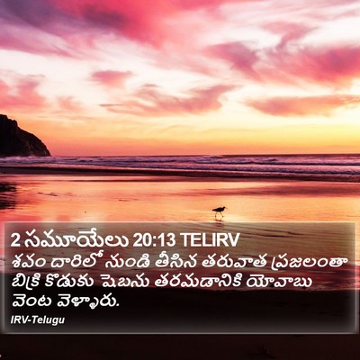 2 సమూయేలు 20:13 TELIRV Bible Verse Image