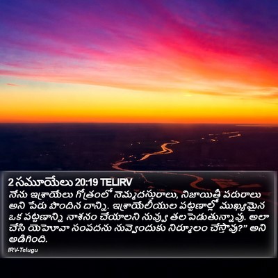 2 సమూయేలు 20:19 TELIRV Bible Verse Image