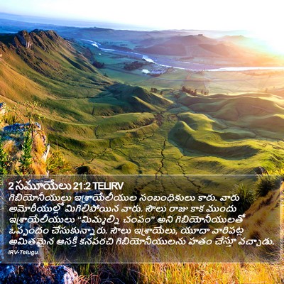 2 సమూయేలు 21:2 TELIRV Bible Verse Image