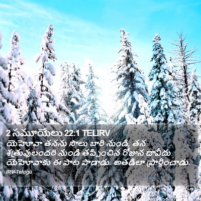 2 సమూయేలు 22:1 TELIRV Bible Verse Image