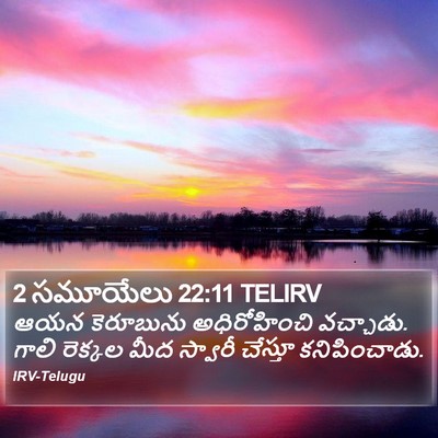2 సమూయేలు 22:11 TELIRV Bible Verse Image