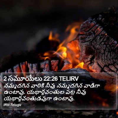 2 సమూయేలు 22:26 TELIRV Bible Verse Image