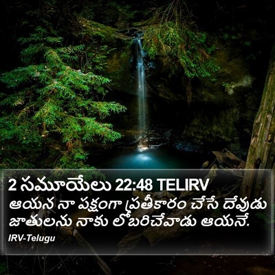 2 సమూయేలు 22:48 TELIRV Bible Verse Image