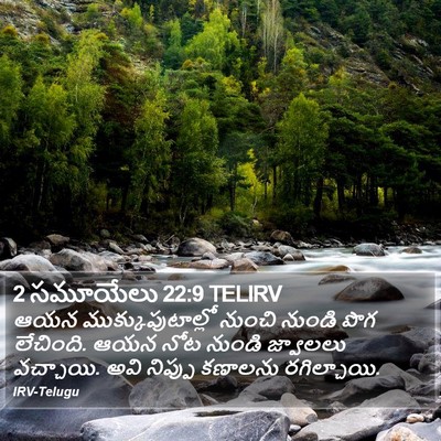 2 సమూయేలు 22:9 TELIRV Bible Verse Image