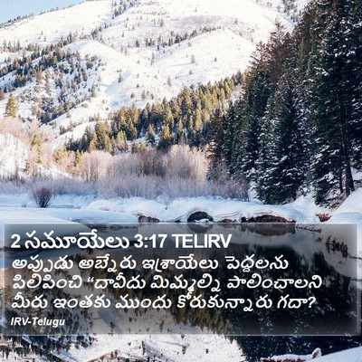 2 సమూయేలు 3:17 TELIRV Bible Verse Image