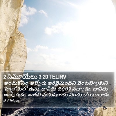 2 సమూయేలు 3:20 TELIRV Bible Verse Image
