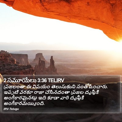 2 సమూయేలు 3:36 TELIRV Bible Verse Image