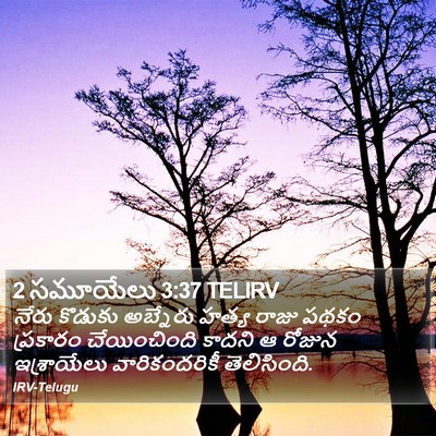 2 సమూయేలు 3:37 TELIRV Bible Verse Image