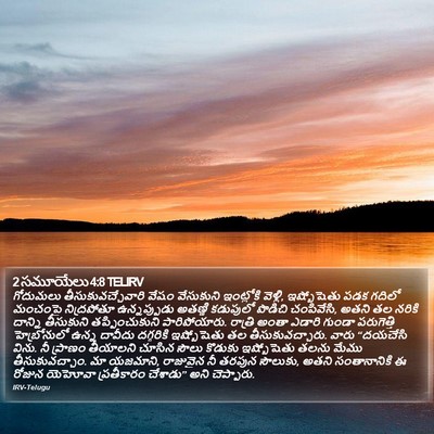2 సమూయేలు 4:8 TELIRV Bible Verse Image
