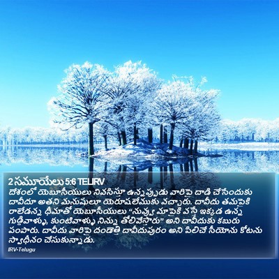 2 సమూయేలు 5:6 TELIRV Bible Verse Image