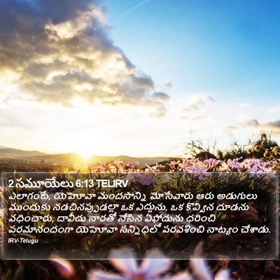 2 సమూయేలు 6:13 TELIRV Bible Verse Image