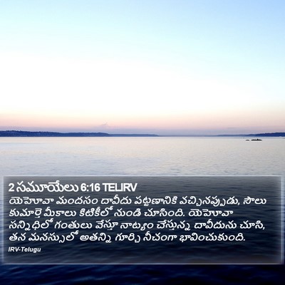 2 సమూయేలు 6:16 TELIRV Bible Verse Image