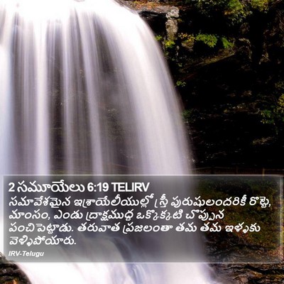 2 సమూయేలు 6:19 TELIRV Bible Verse Image