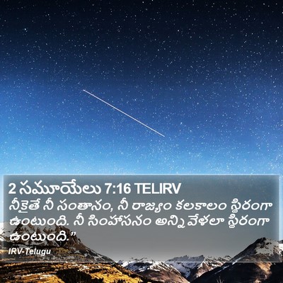 2 సమూయేలు 7:16 TELIRV Bible Verse Image