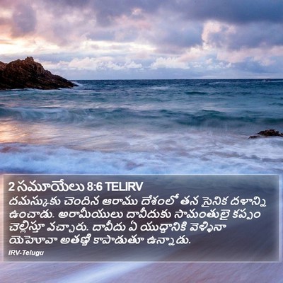 2 సమూయేలు 8:6 TELIRV Bible Verse Image