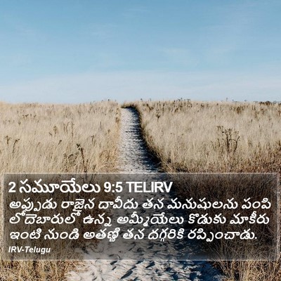 2 సమూయేలు 9:5 TELIRV Bible Verse Image