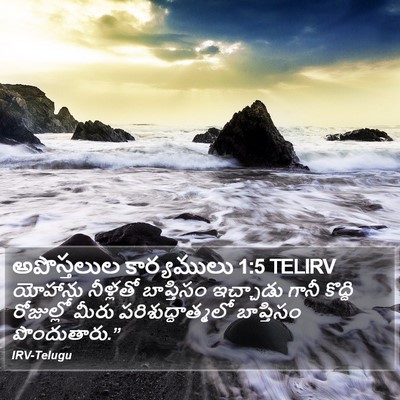 అపొస్తలుల కార్యములు 1:5 TELIRV Bible Verse Image