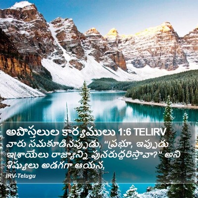 అపొస్తలుల కార్యములు 1:6 TELIRV Bible Verse Image